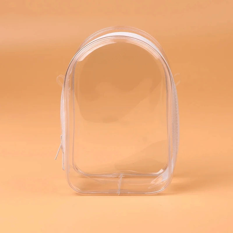 Labubu Transparent Display Bag Protector Case For 15/17cm Labubu V2 Sitting Party Pvc Storage Bag Doll Outfit Accessories