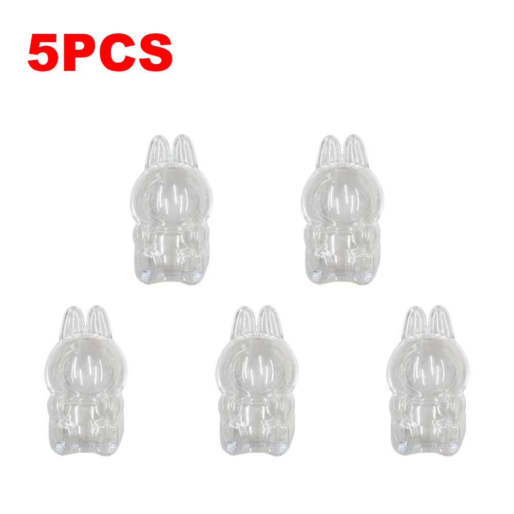 Protective Case for Labubu Have a Seat Transparent Protective Cover for Labubu Doll Plastic Clear Display Box Easy Installation