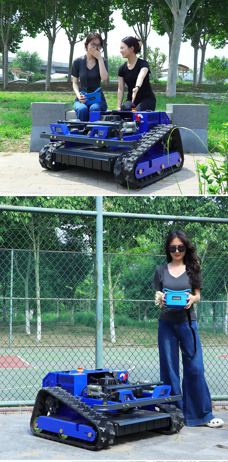 Customized 550mm Four-Stroke Self-Propelled Remote-Controlled Lawn Mower, an Outdoor Maintenance Robot Suitable for Garden Lawns