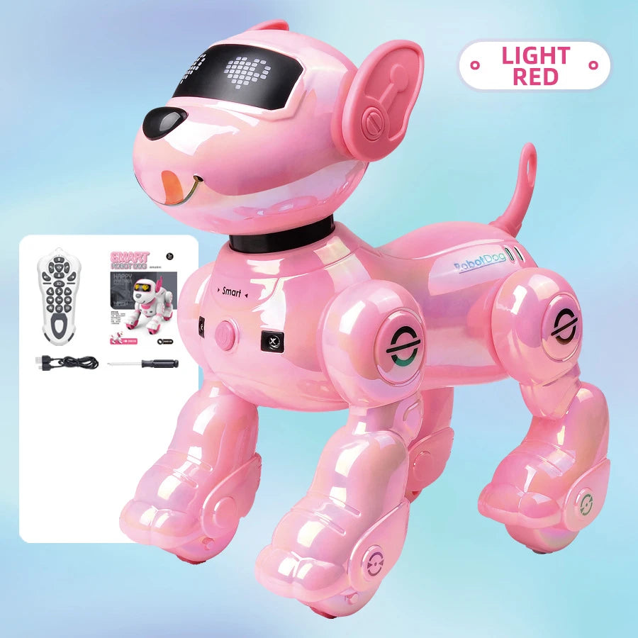 Intelligent Remote Control Robot Dog Electronic Stunt Voice Command Programmable Touch-sense Music Song Children's Toys for Boys