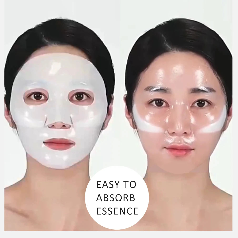 5PCS Collagen Face Masks Deep Hydrating Moisturizing Brightening Firming Skin Facial Masks Split Sheet Mask Korean Skin Care