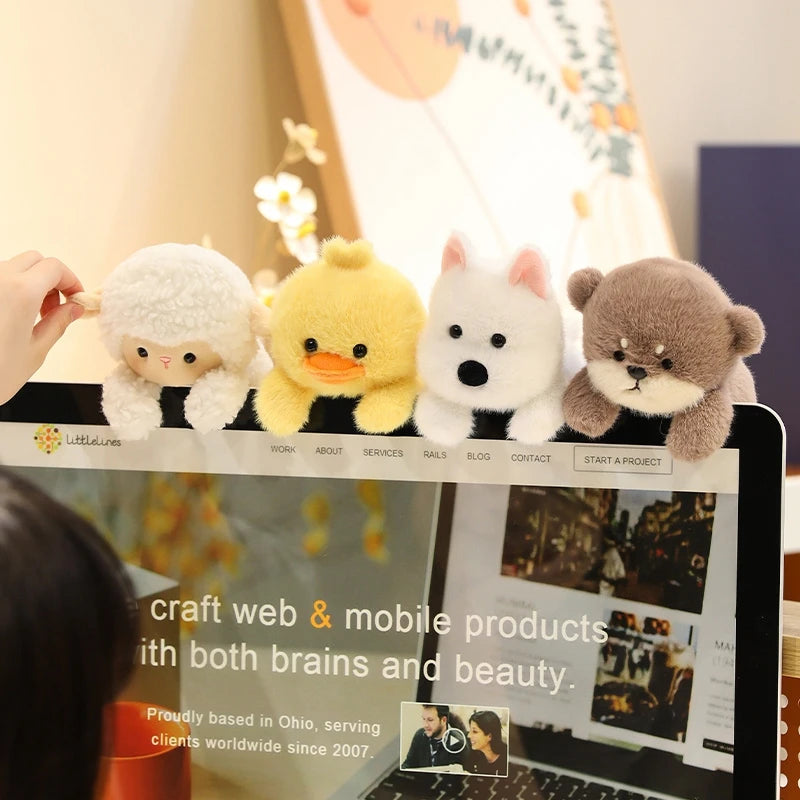 Cute Sitting Animals Red Panda Fox Sloth Cat Soft Plush Dolls Stuffed Capybara Pig Plushie Baby Toys Gifts For Children