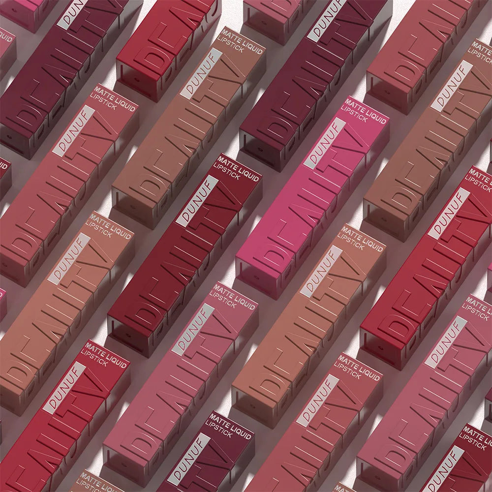 Velvet Matte Lipstick Set 8Pcs Waterproof Long Wearing Moisturizing Lip Glaze Non Transfer Smudge Proof Lip Color