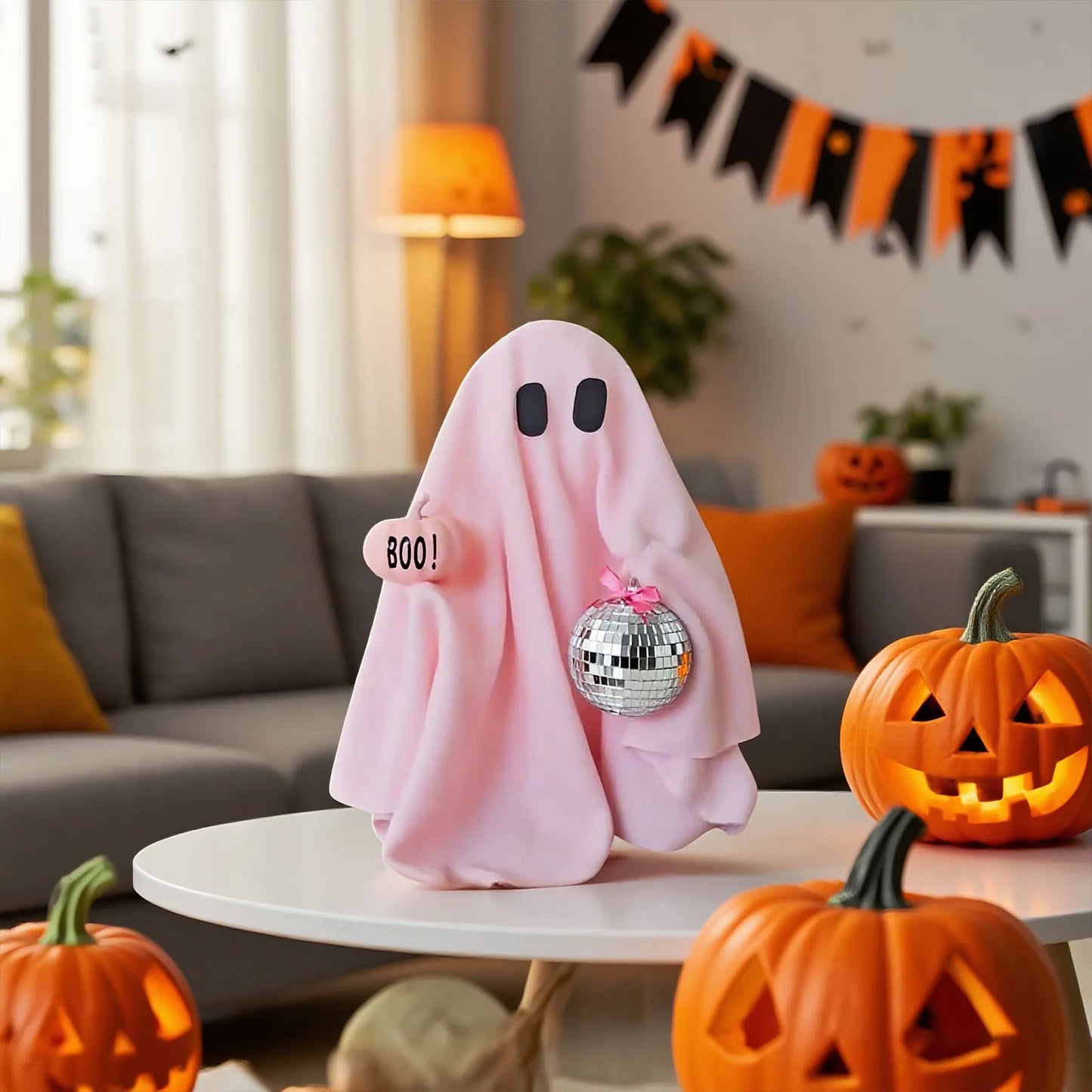 Halloween Desktop Cute Pink Ghost