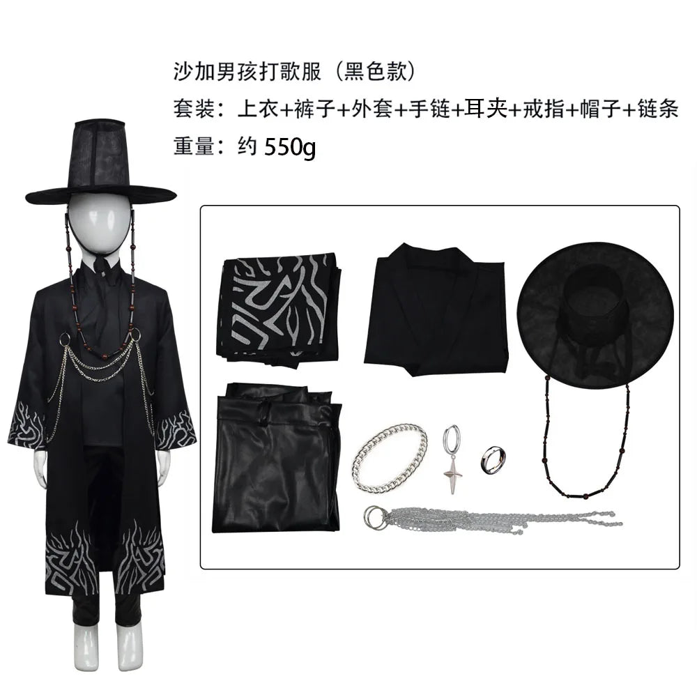 Anime Movie Boys Role Play Props Party Cosplay Set for K-POP Boys Jinu Halloween Party Cosplay Comic Exhibition Costume Outfit