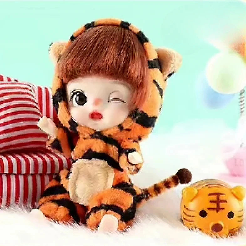 12cm Cute Mini Doll Animal Sleepwear Series