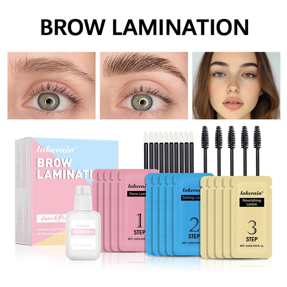 Brow Lamination Kit At Home DIY Eyebrow Lamination Kit Professional Eye Brow Perm Kit Instant DIY Eyebrow Lift Kit for Fuller