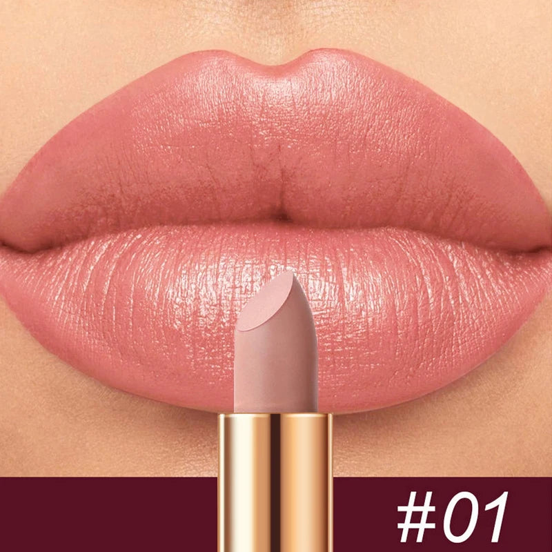 8-Colors Matte Lipstick Sexy Red Waterproof Lip Stick Long Lasting Smudge-free Classic Highly Pigmented Velvet Lip Tint Makeup