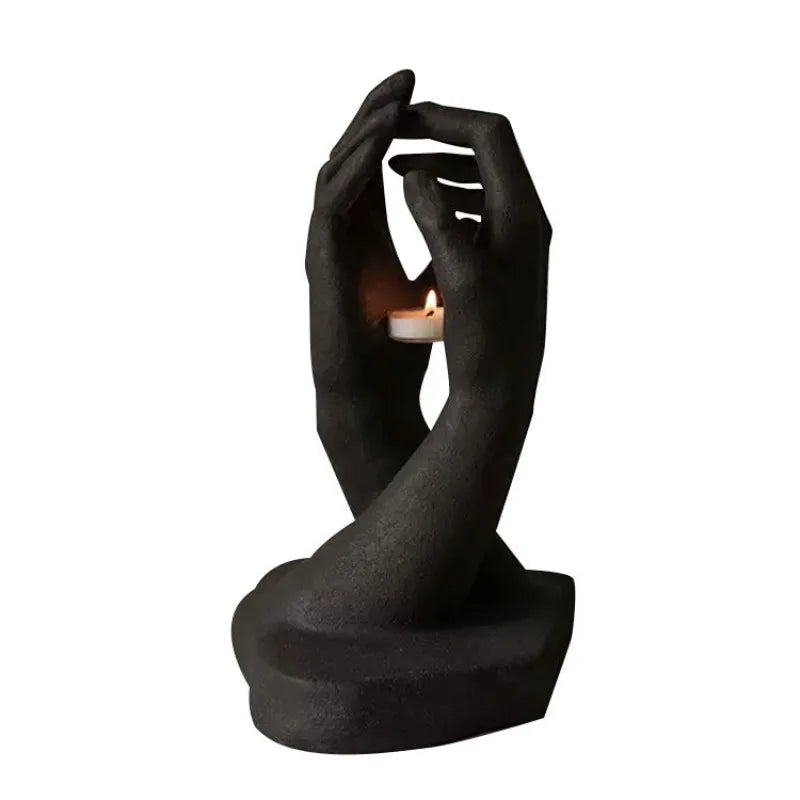 Hands Candle Holder Modern Sculpture Candle Holders Elegant Candlestick Aesthetic Decorative Candlesticks Table Decorations