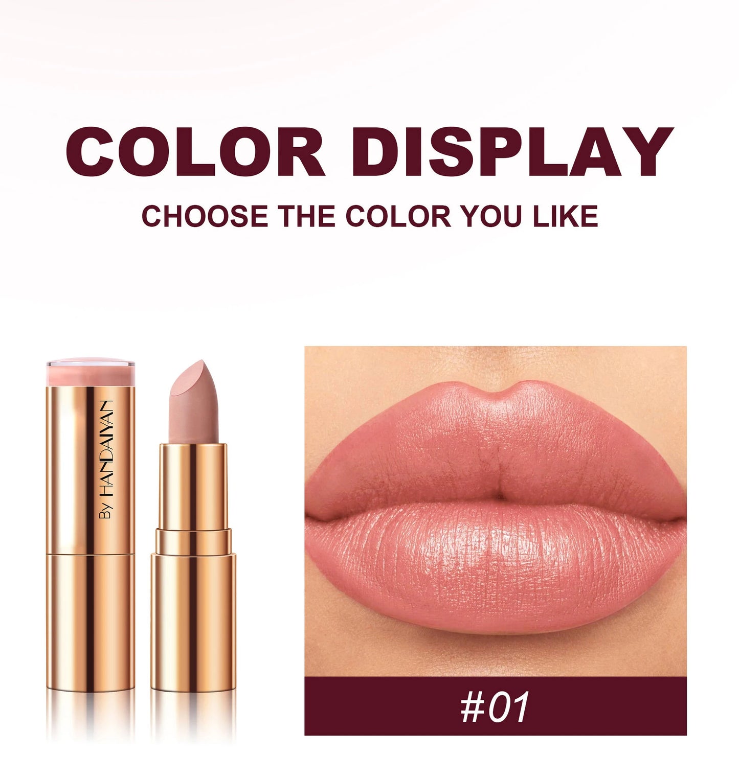 8-Colors Matte Lipstick Sexy Red Waterproof Lip Stick Long Lasting Smudge-free Classic Highly Pigmented Velvet Lip Tint Makeup