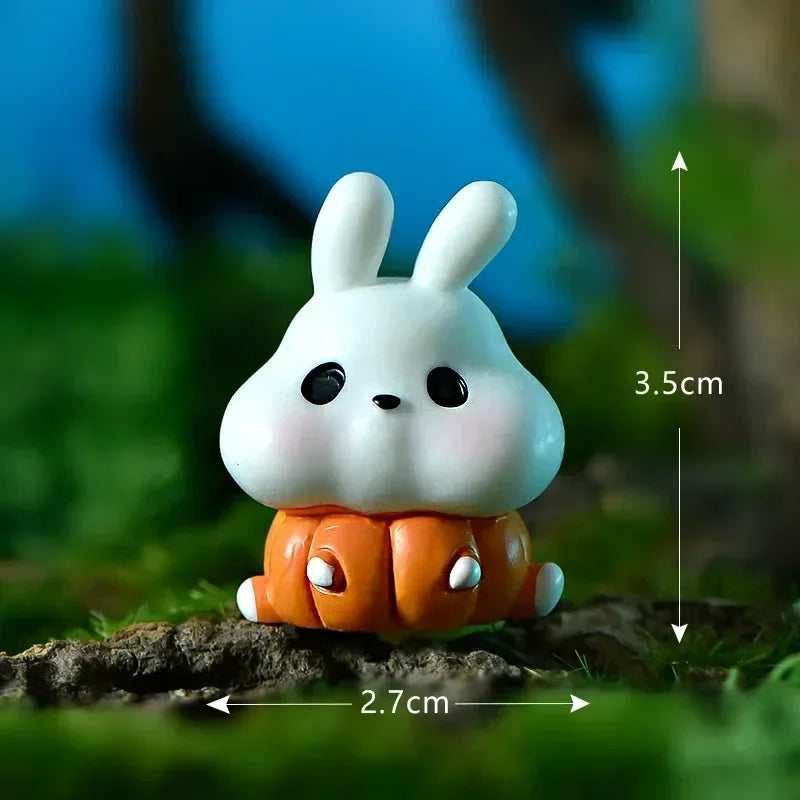 Mini Halloween Figurines Miniature Cute Halloween Ghost Pumpkin Fairy Miniatures Figurines Home Decoration DIY Resin Craft