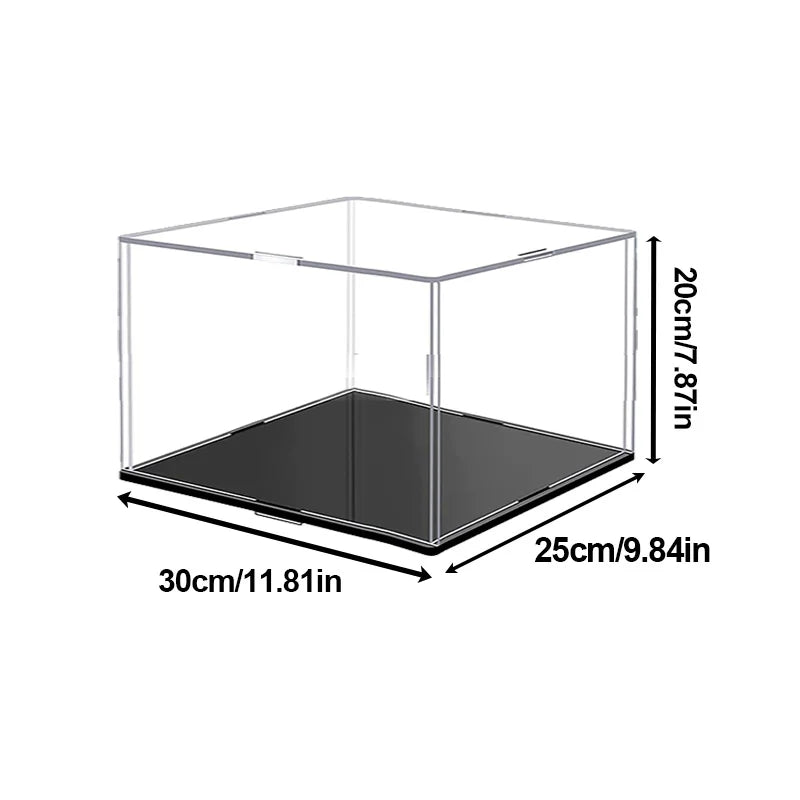 Clear Acrylic Display Case Dustproof Toy Car Trucks Vans Model Box Collection Storage Countertop Show Box