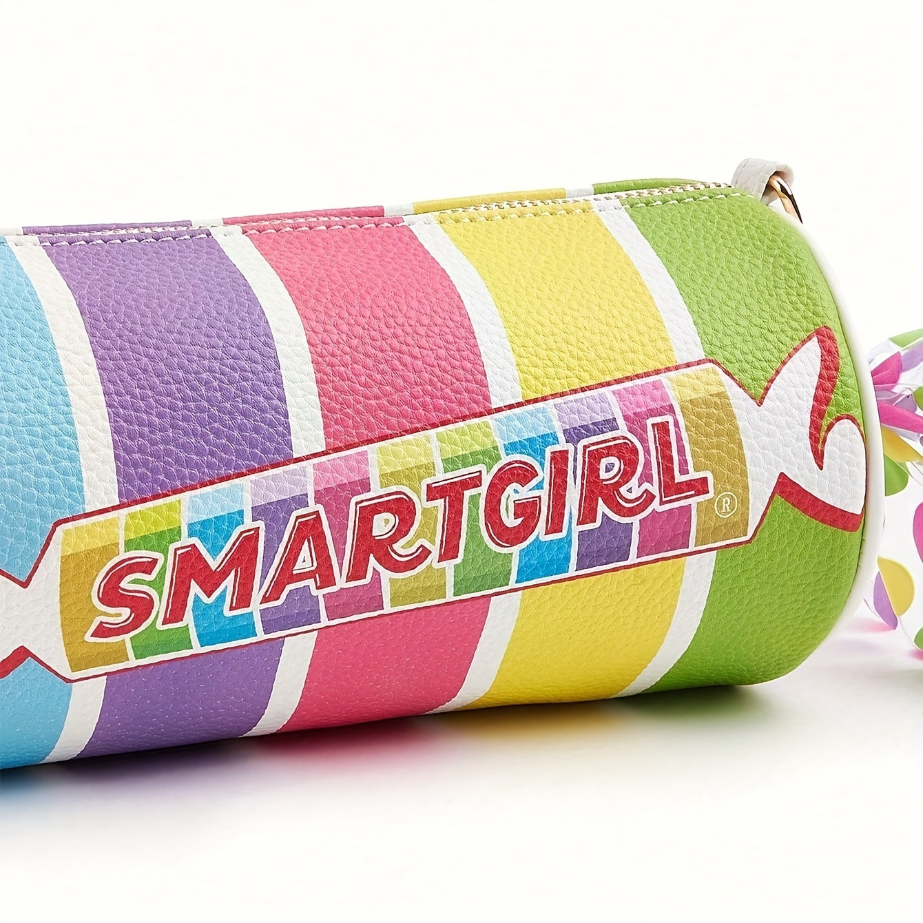 Women'S Cute Candy Bag with Adjustable Strap - Synthetic Faux Leather Purse, Zipper Closure, for Everyday, Parties, Gifts - Sweet Polka Dot Ladies Shoulder Bag, Candy Bar Supplies, Party Accessory, Playful Design, Durable Mat