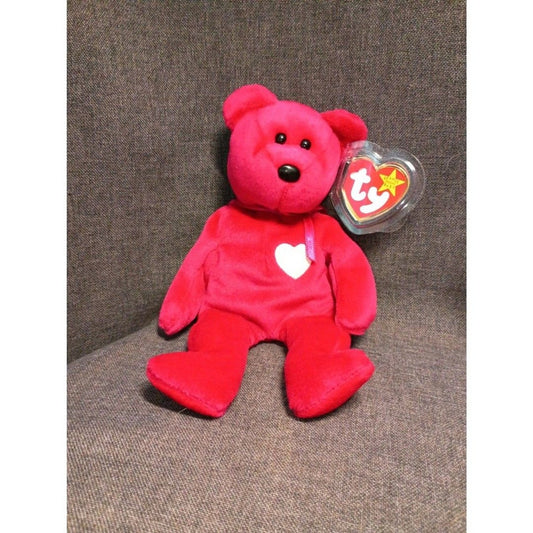 Rare Ty Valentina the Fuscia Beanie Baby Mint w/Tags Including Errors