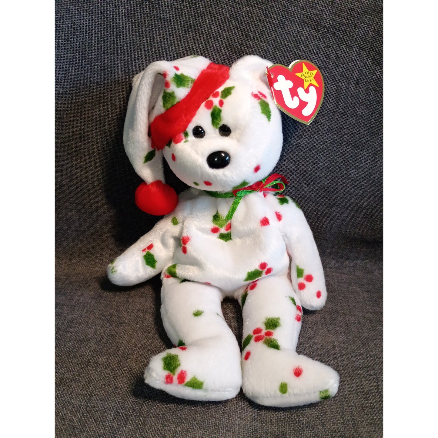 Mint Rare 1998 Holiday Teddy Ty Beanie Baby PE Pellets Tag Errors