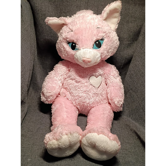 Build A Bear Pink Sassy Cat 18" Retired