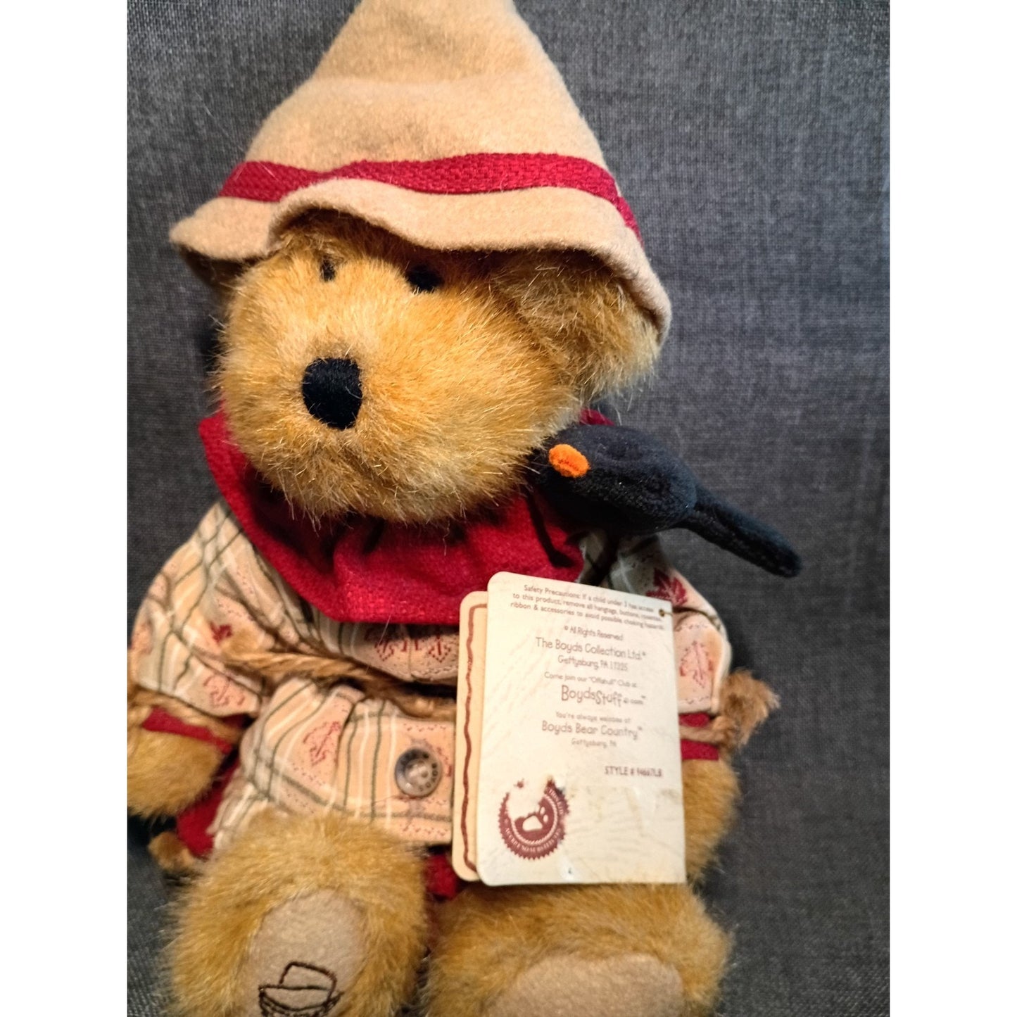 Boyd's Bear Longaberger Exclusive Rusty Scaredy Bear - NWT