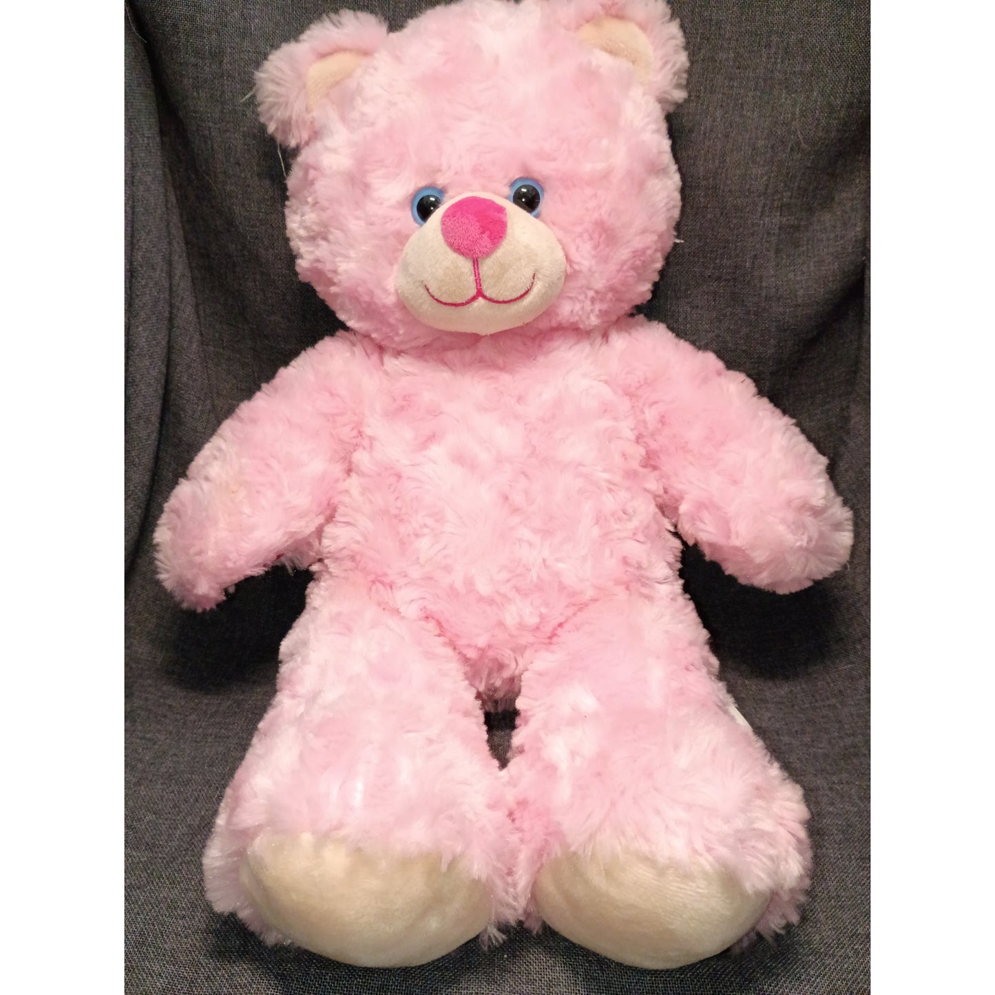 Build A Bear Workshop Pink Curly Plush Bear