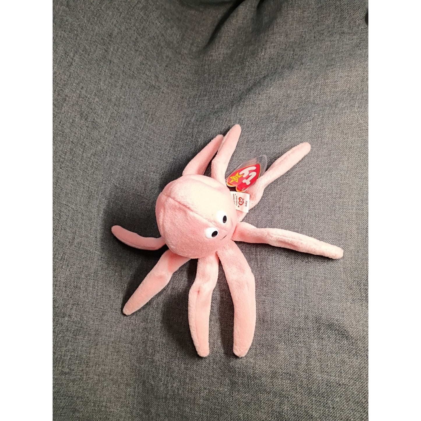 Ty Beanie baby-Inky The Octopus- Birthdate 94-Tushtag Says 93 Rare Errors