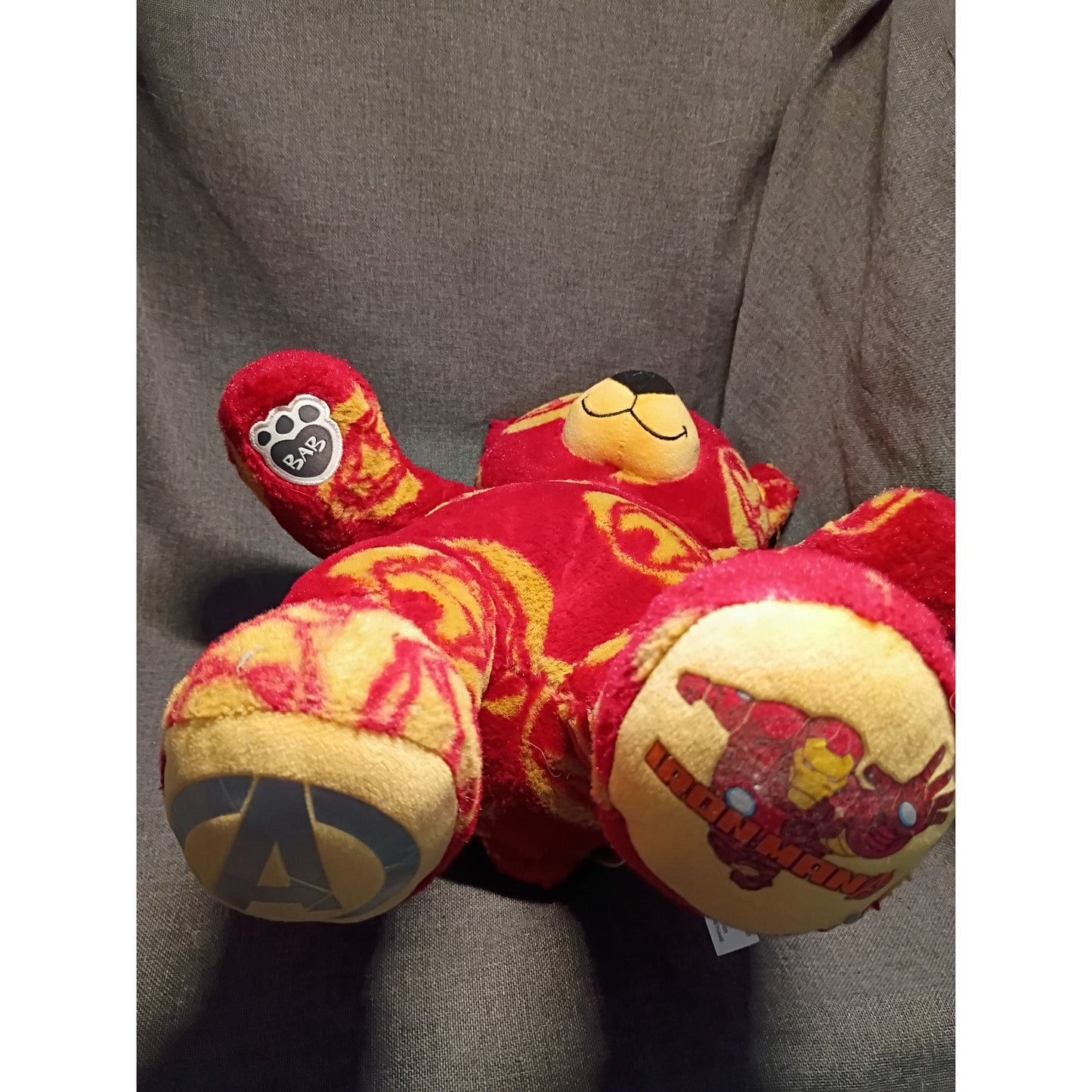 Build A Bear Marvel Avengers Iron Man 17” Bear Plush Retired