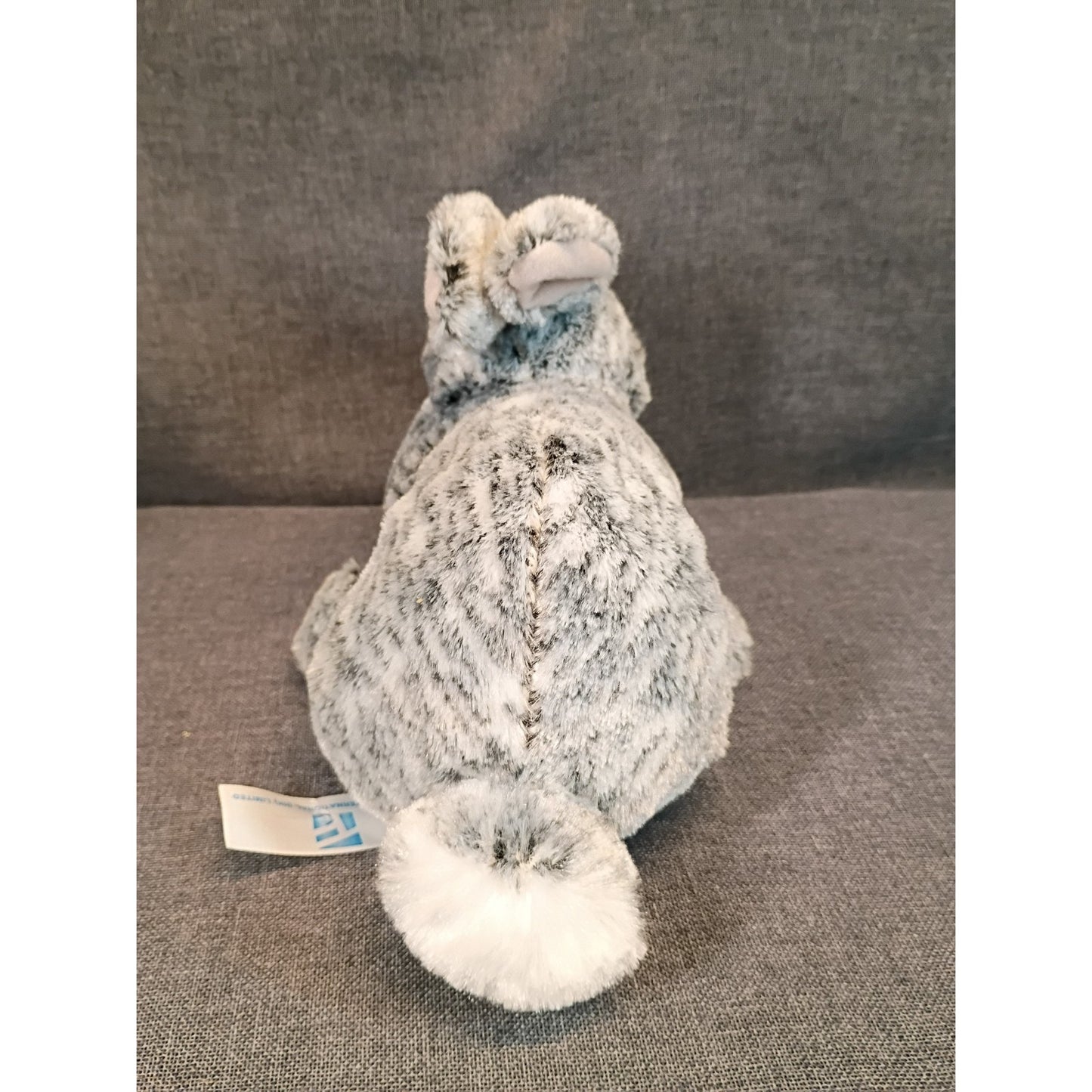 Bunny Plush Stuffed Animal Speckle Black 9.5" Fengtuo International