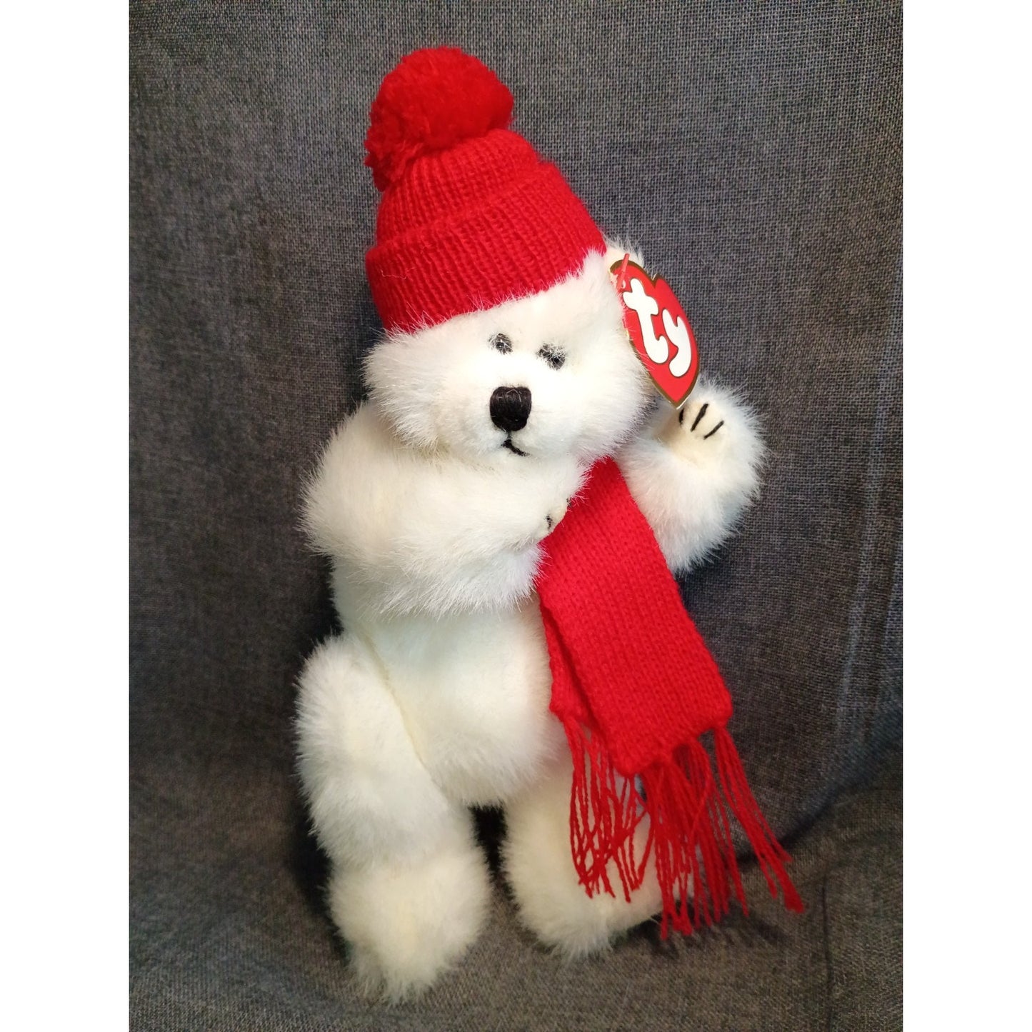 Ty The Attic Treasures Collection - Peppermint - Bear 1993 P.V.C Genuine Ty Bear