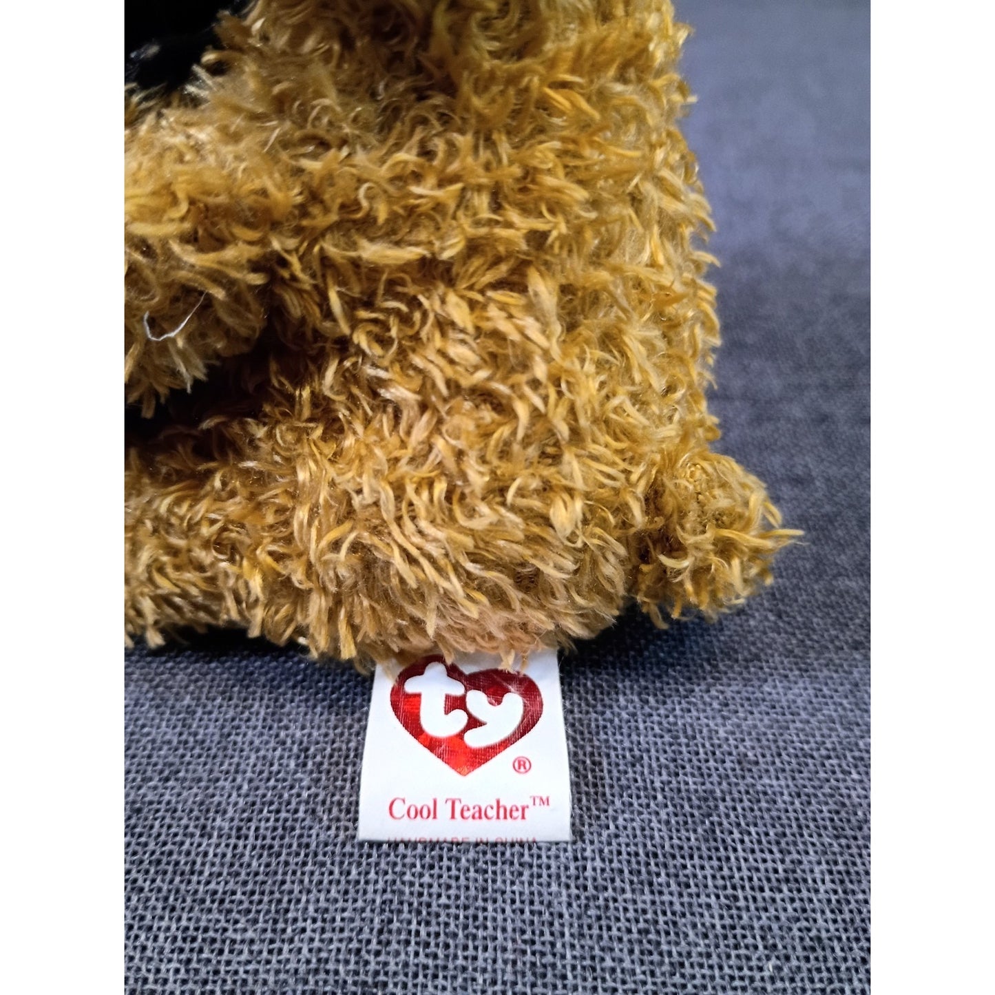 Ty Beanie Baby "Cool Teacher" Bear 4.5" Mini Stuffed Toy 2005