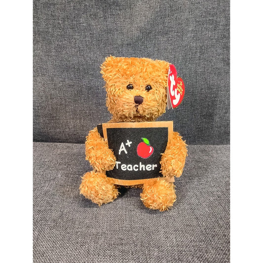 Ty Beanie Baby "Cool Teacher" Bear 4.5" Mini Stuffed Toy 2005