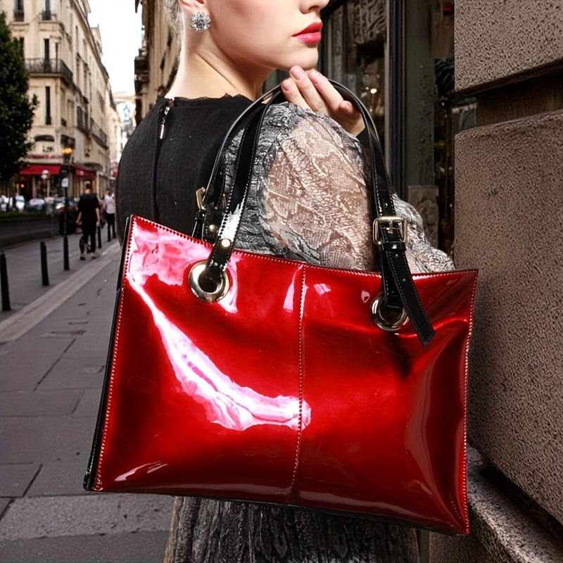 New Arrivals Handbags Womens Shoulder Bags Luxurious Genuine Leather Shiny Crossbody Bags Fashionable Large Capacity Zipper Designer Inspired Items Closure Suitable For Daily Use And Outdoor